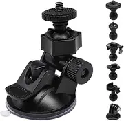 iSportgo S30 Dash Cam Suction Mount with 10pcs Joints for REXING,Z-Edge,Old Shark,YI,KDLINKS,Falcon Zero,Transcend,Crosstour,VANTRUE,GoPro Hero and Most Other Dash Cameras DVR GPS