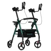 ELENKER Heavy Duty Upright Walker, Bariatric Stand Up Rollator Walker with Extra