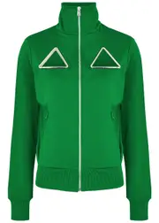 Coperni Triangle Cut-out Jersey Track Jacket - Green - M (UK12 / M) M (UK12 / M)