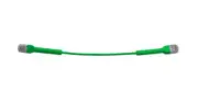 8ware Ultra-Thin Flexible CAT6 Cable 1M - Green Colour 90 Angled RJ45 Connectors Ethernet Network LAN Patch Cord