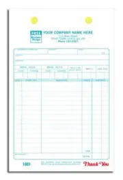500 Auto Supply Register Forms / 3 Part Carbonless / Nebs/Deluxe No. 611