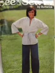 Pants Shirt Pullover M 12 14 Butterick 5778 See & Sew Sewing Pattern UC VTG 70s