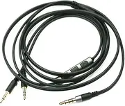 NewFantasia Replacement Cable for Sol Republic Master Tracks HD V8 / V10 / V12 / X3 Headphone, Cable with Remote Volume & Mic fit iPhone Samsung Galaxy Sony Xiaomi Huawei Android Phone Black