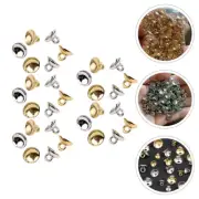 400pcs Bead Cup Connector Pearl Screw Cup Pearl Screw Eye Pin Pearl Pin Bail
