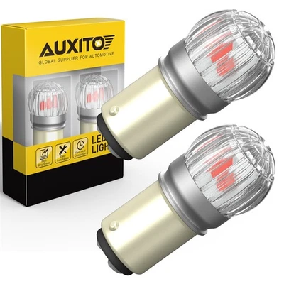 2x Red 1157 Light Bulb Auto Car Tail Stop Brake Signal Turn Lamp 12v Lot BAY15D (for: Isuzu)