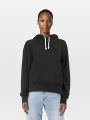 Black Logo Patch Hoodie