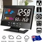 LED Digital LCD Display Alarm Clock Snooze Calendar Thermometer Weather Station