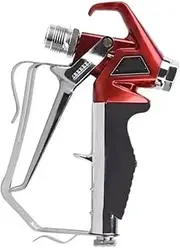 Electric Paint Sprayer Airless Paint Spray Gun Red High Pressure Paint Spray Gun Nozzle and Protection Cover for Sprayer Home Paint Sprayer(Set A)