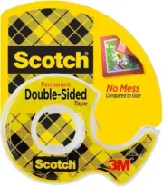Scotch Double Sided Tape, 3/4 in x 400 in, 1 Dispenser/Pack (667)