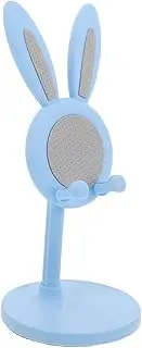 Mobile Phone Holder Cell Phone Cute Phone Holder Bunny Phone Stand Multi-Function Phone Stand Telephone Stand Rabbit Mobile Phone Stand Cute Headphone Stand Plastic Blue