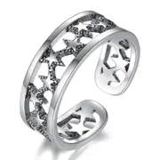 3PCS Silver plating Ring Fashion Woman Jewelry Retro Simple Ring