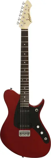 Aria J Series J-2 Electric Guitar Candy Apple Red with P90 Pickups and Maple Neck