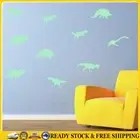 9pcs Glow in The Dark Dinosaurs Decal Kid Room Window Wall Luminous Sticker *AU