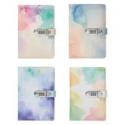 Hardcover Notebook Planner with Combination Lock Password Diary Lined for Women