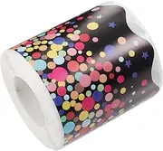 SOPOTUTU 1Roll Removable Border Sticker Adhesive Wave Trim for Classroom Office Home Decoration for Bulletin Boards Crafting