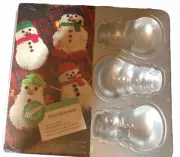 ⛄️Wilton Mini Snowman Cookie Treat Cake Pan Mold Snowmen BRAND NEW ☃️