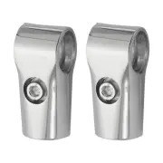 Display Rack Clamp 2pcs 16mm Shelf Display Rack Clamp Two-way Pipe Fittings