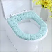 HAKGKFAFMQ Warm Soft Washable Toilet Seat Cover Mat Set Home Decor Closestool Mat Seat Case Toilet Lid Cover Toilet seat Cover(Pure Green)