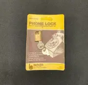 Vintage 1979 Brass Rotary Dial Analog Phone Lock Unopened Package