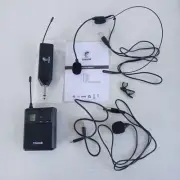 TONOR UHF Wireless Microphone System with Headset Mic/Lavalier Lapel Mic