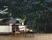 3D Forest Mountain Wallpaper Wall Mural Removable Self-adhesive 164
