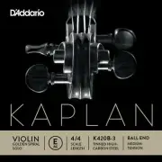 D'Addario Kaplan Golden Spiral Solo Violin Single E String, 4/4 Scale, Medium Te