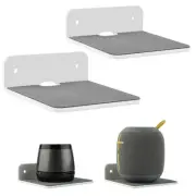 Wall Shelf Speaker Stand, Acrylic Floating Shelves for Webcam, Speaker, Cell ...