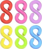 ECSiNG 500pcs Loom Band Clip for Kids Creativity Coordination DIY Basic Braided Accessories Jewelry Accessories Complete DIY Kit Special Occasion Friends Family (Colourful)