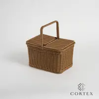 在飛比找蝦皮商城優惠-CORTEX 編織籃 仿籐籃 提籃 野餐籃長方中型W37