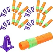 20pcs Pencil Extender Pencil Stretching Device Crayon Extension Holder for Home Chalk Holders Painting Pen Extender Pencils Plastic Crayon Extender Child Multifunction Pen Holder