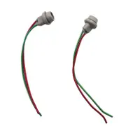 2X T10 Socket W5W Adapter Soft Rubber Light Lamp Holder Car Accessories Male To Female Wire Connector with Cable gray