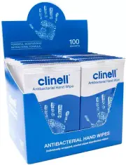 Antibacterial Hand Wipes Moisturising Antibacterial Wipes with Aloe Vera, 100 Co