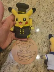 Pokémon Cafe Pastry Chef Pikachu Plush Keychain 5.5in