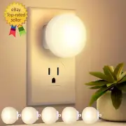 LED Night Lights Plug into Wall 5-Pack, Plug in Nightlight Soft White with Light