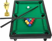 Kisangel Tiny Games Desktop Pool Ball Small Tabletop Pool Ball Games Mini Billiards Table for Boys and Girls Safe Plastic Material