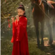 Girls' Hanfu Role-Playing Children's Ancient Costume Chivalrous Girl Tang Suit