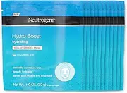 [Neutrogena] Hydro Boost Moisturizing & Hydrating 100% Hydrogel Sheet Face Mask for Dry Skin with Hyaluronic Acid, Gentle & Non-Comedogenic, 1 Ounce (Pack of 12)