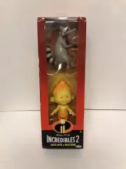 Disney Pixar Incredibles 2 Fire Jack-Jack and Raccoon Action Figures set