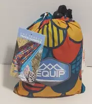 Equip 1 Person Travel Hammock 2 Carabiners + 2 Rope Straps Included Colorful NEW