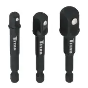 Titan 32975 3 Piece Impact Socket Adapter Set 2 3 4 Inch Drive Extensions