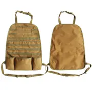 Car Back Seat Organizer Outdoor Car Seat Storage Bag Holder Bag Multi Pocket EARTHY COLOR