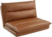 Ashley Tri-Fold Down Chair Flip Out Lounger Sleeper Bed Couch - Tan