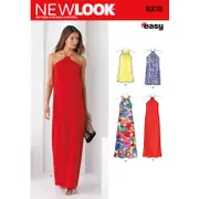 New Look Sewing Pattern 6372 N6372 Misses' Dresses Each In Two Lengths