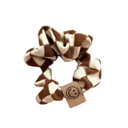 Hair Accessories Checkerboard Black and White Plaid Large Intestine Hair Ring