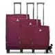 KANGOL - 英國袋鼠世界巡迴布面行李箱三件組-共3色