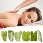 Jade stone Gouache Scraper Facial Massager Scrapping Plate Gua Sha Board
