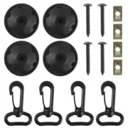 16-Rear Net Tie Down Anchors Lashing Ring Pull Hook Cargo Tie Down Hardware Kit