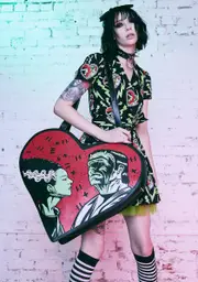 [Dolls Kill x Universal Monsters] Electric Love Mega Tote Bag