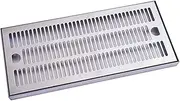 Drip Tray Stainless Steel,Kegerator Beer Drip Trays,15" Length 7" Width Rectangular Stainless Steel Beer Surface Mount Drip Tray,No Drain,for Home Bar Mini Fridge