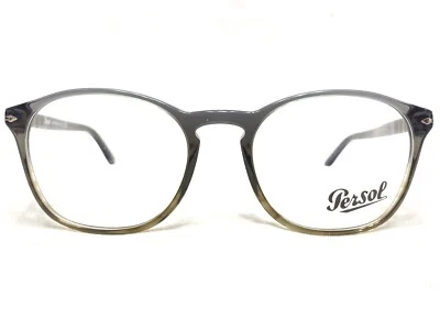 NEW Persol PO3007V 1012 Mens Gradient Grey/Green Square Eyeglasses Frames 52/19